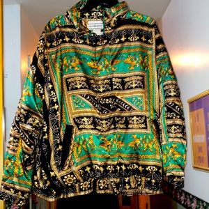 Vintage button up and zip up jacket